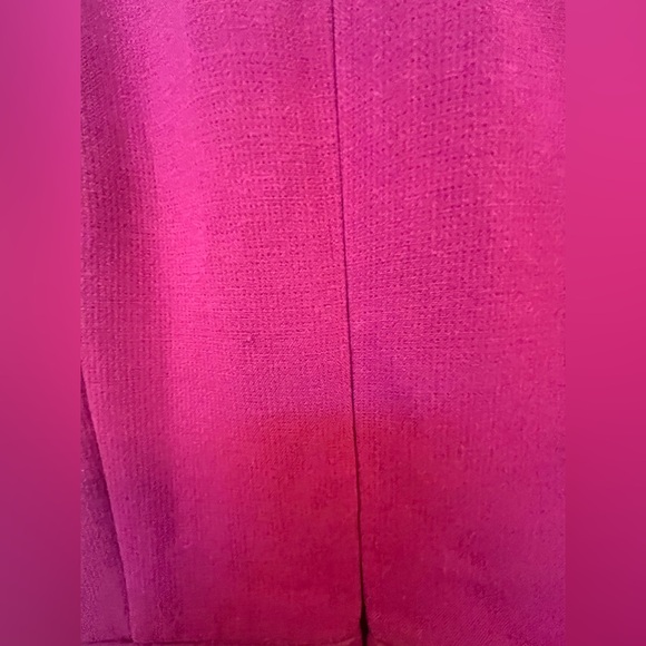 NWT Ann Taylor Doubleweave Peplum Wine Plum Sheath Dress 0 Petite - Picture 8 of 13